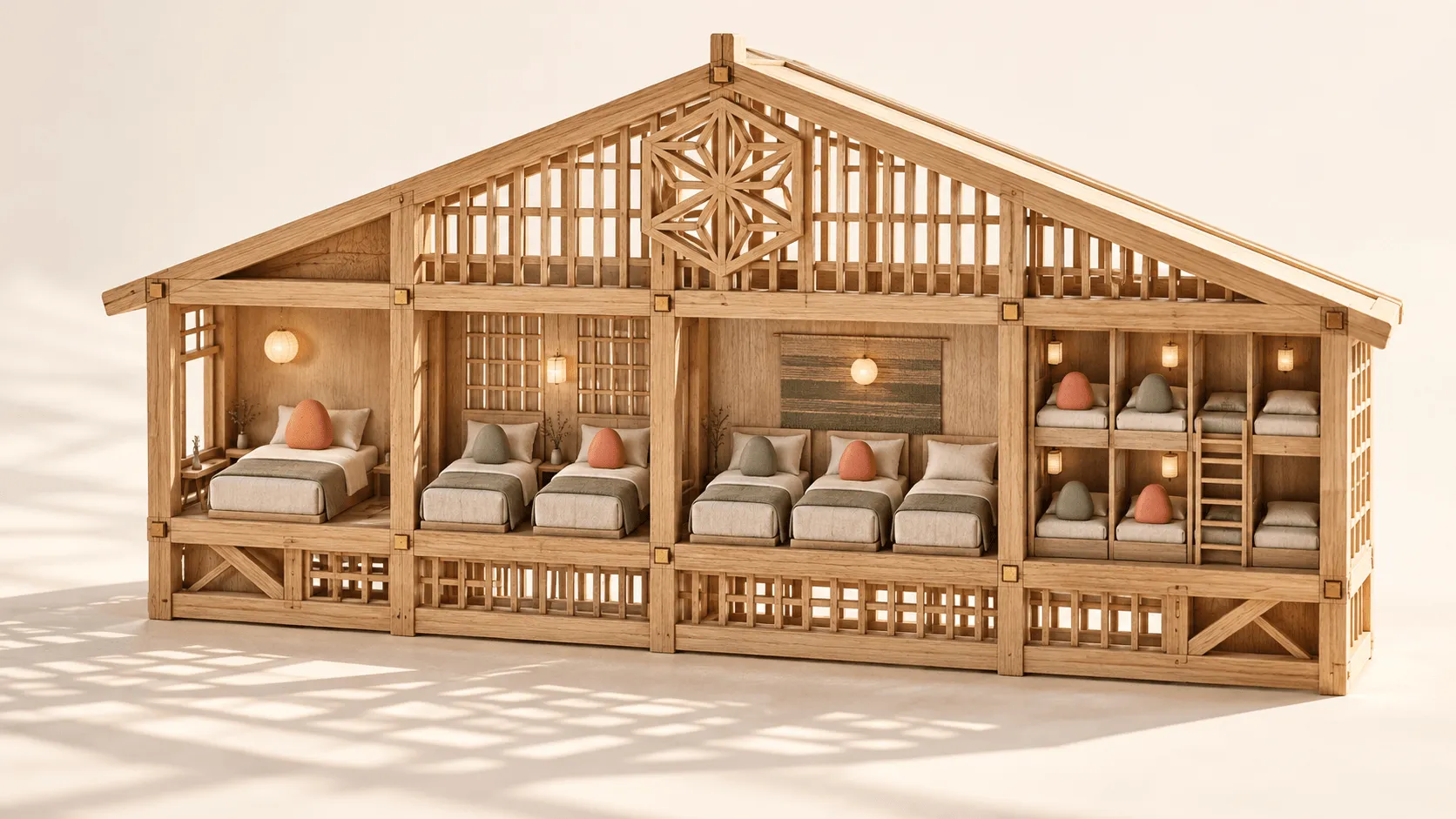 Retreat room assignments for private and shared room bookings